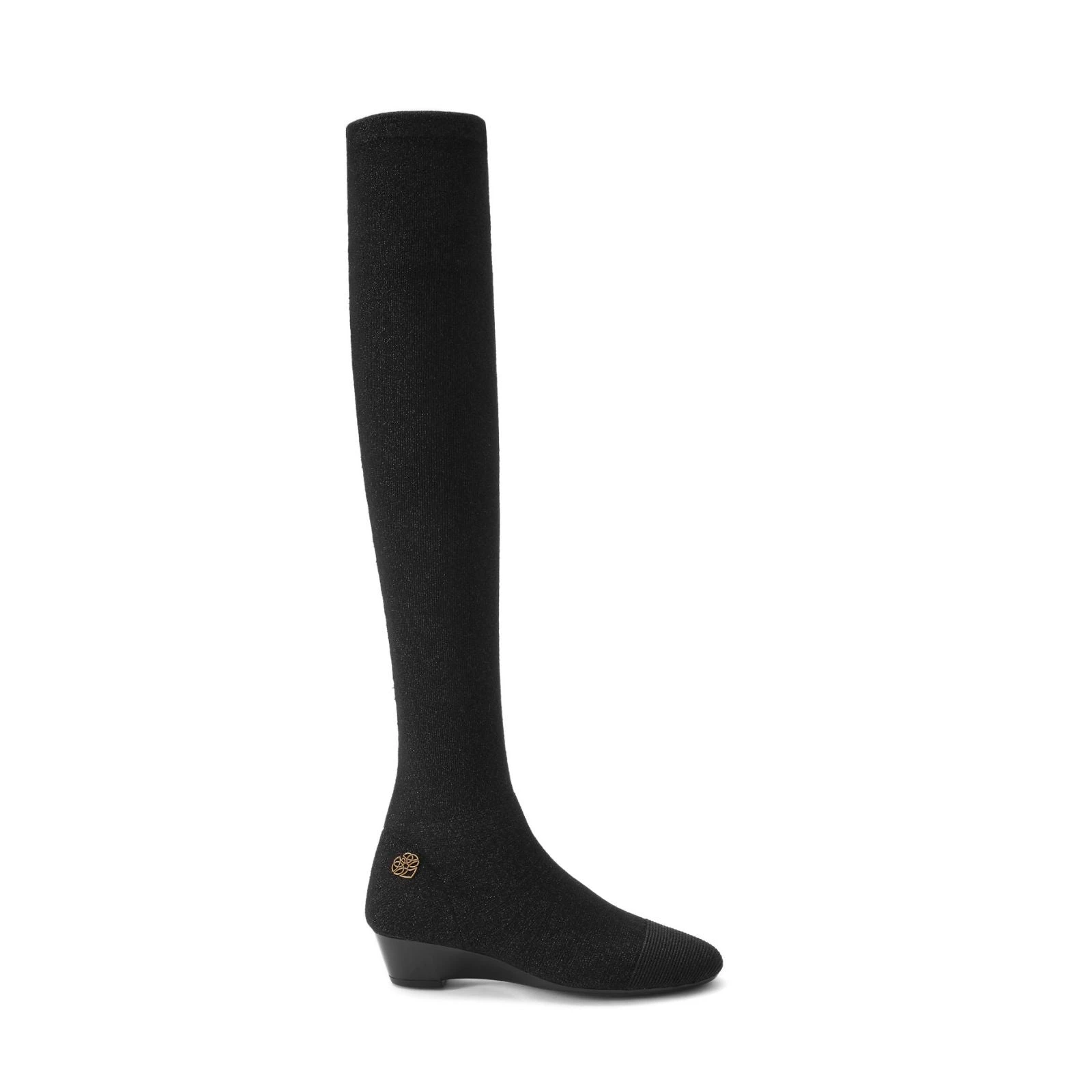 MALOVE wool over-knee wedge boots 21A23H-3