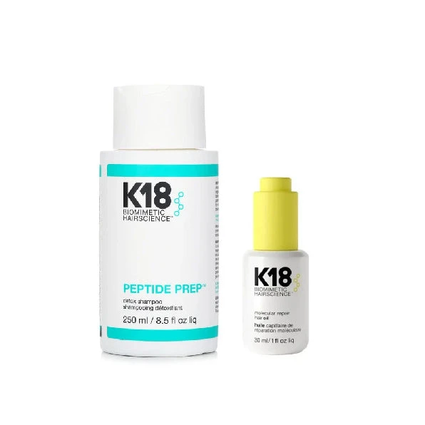 K18 shampoo & hair oil set